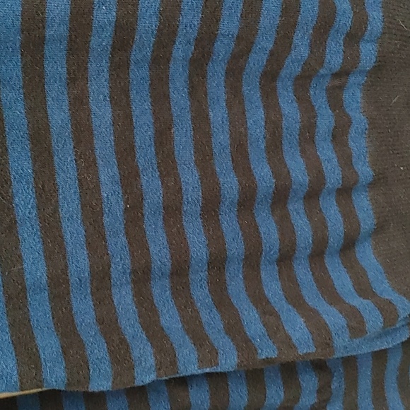 JOE fresh dark blue black stripes sweater pullover v neck Large - Picture 3 of 5